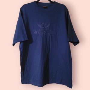 Ronweil Blue Crew Neck T-shirt for Men Size XL Switzerland